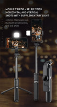 Load image into Gallery viewer, Selfie Stick Extendable Mini Tripod with Bluetooth Remote
