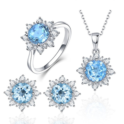 Sterling Silver Crystal  Jewelry