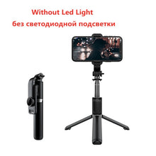 Load image into Gallery viewer, Selfie Stick Extendable Tripod with USB Charging Bluetooth Remote &amp; Supplementary Light Compatible with IOS &amp; Android Phones - 41 inches
