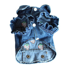 Load image into Gallery viewer, Pet Clothes Dog Denim Jeans Jacket Coat Classic Hoodies
