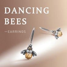 Load image into Gallery viewer, Bee Dangle Earrings
