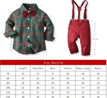 Load image into Gallery viewer, Boys Clothing Set Formal Shirt Top and Suspender Pants
