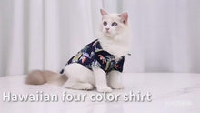 Load and play video in Gallery viewer, Pet Dog Cat Clothes Hawaiian Style Shirt Cool Outfit Shirt
