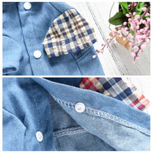 Load image into Gallery viewer, Pet Plaid Shirt Clothes Coat Jacket for Small Medium Dogs Puppy Cat
