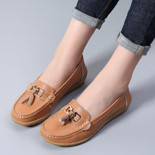 Load image into Gallery viewer, Women Genuine Leather Loafers Flats Moccasins Shoes
