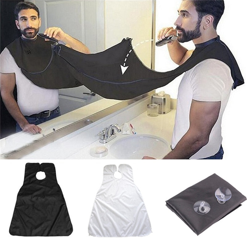 Shaving and Trimming with Suction Cups Adjustable Neck Straps Beard Apron for Men Dad Father Husband Boyfriend Brother Gift [FREE SHIPPING]