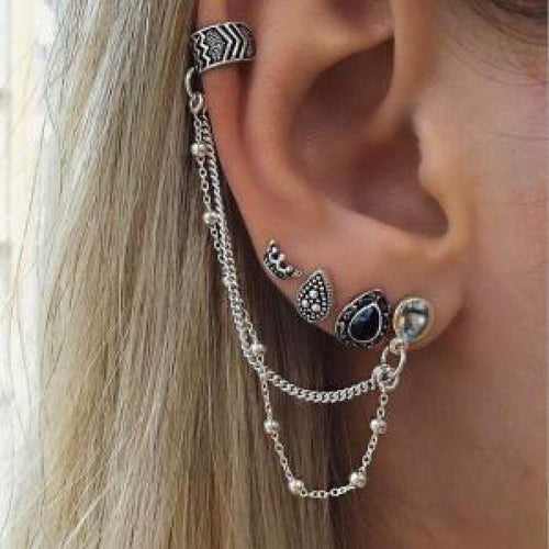 Droplets Chain Earrings