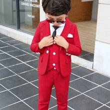Load image into Gallery viewer, Boys 3pcs Slim Fit Classic Tuxedo Suits
