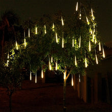 Load image into Gallery viewer, Solar Meteor Shower Falling Rain LED String Lights
