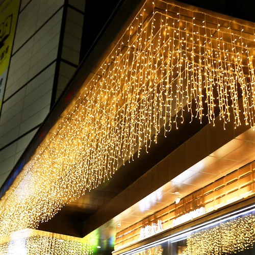 Christmas LED Curtain Icicle String 5M Lights Droop