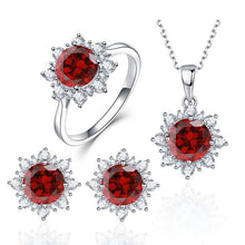 Load image into Gallery viewer, Sterling Silver Crystal  Jewelry
