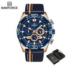Load image into Gallery viewer, NAVIFORCE Men’s Watch with Military leather Strap
