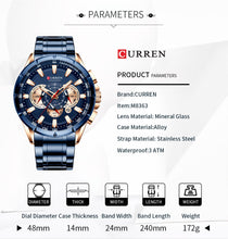 Load image into Gallery viewer, CURREN Men&#39;s Fashion Watch
