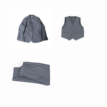 Load image into Gallery viewer, Boys Tuxedo Suits Blazer Vest Pants Sets
